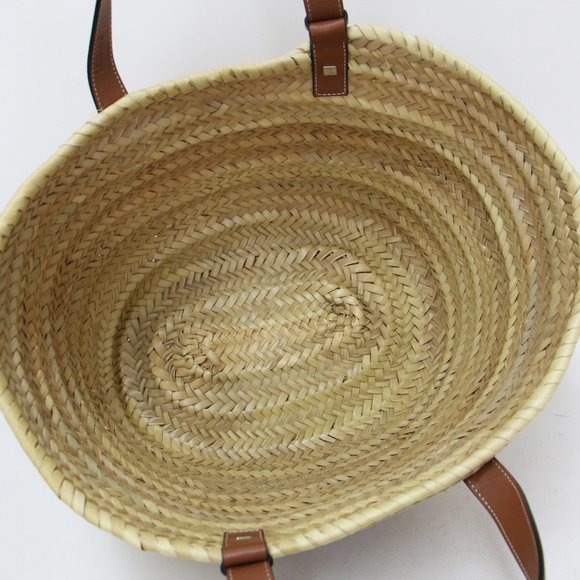 LOEWE Loewe Bag Natural Tan Size: Medium Tote Shoulder Basket Anagram Raffia ... - Picture 5 of 8